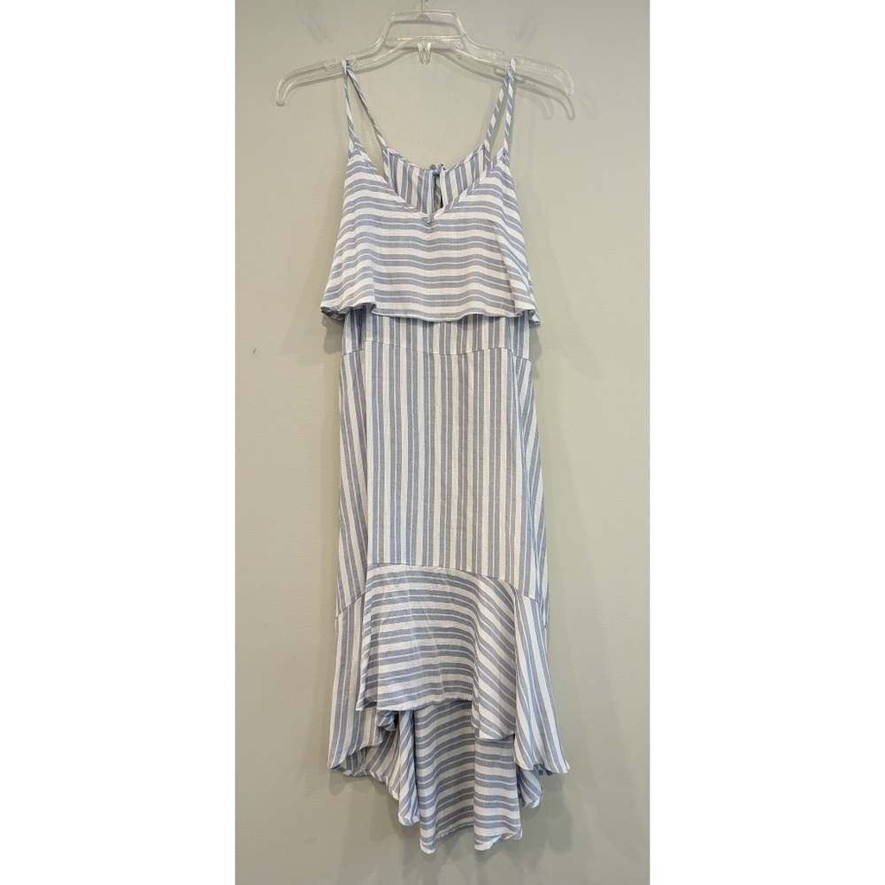 Carly Jean Los Angeles Blue and White Striped Dress